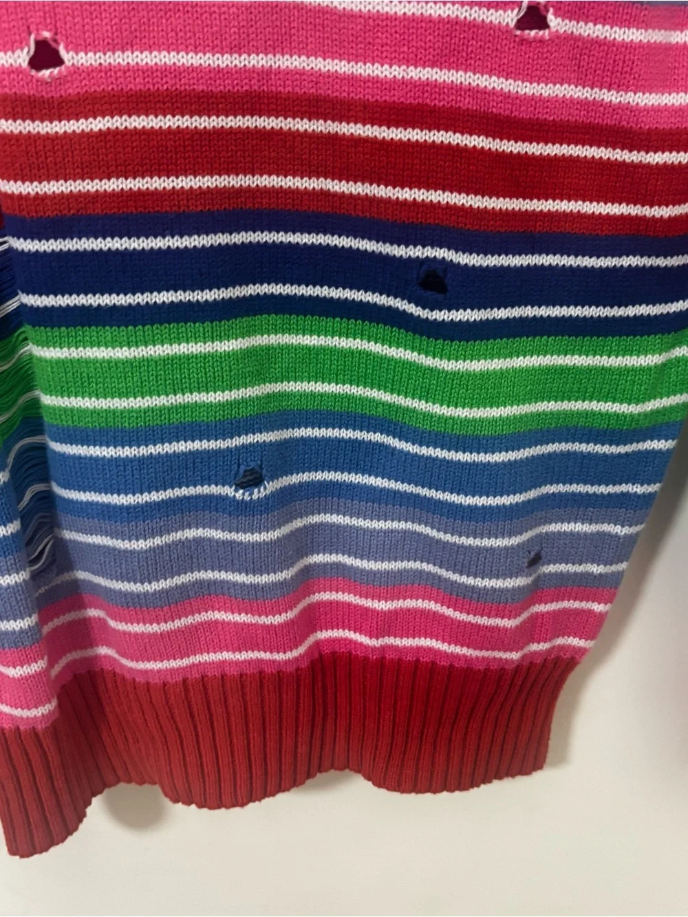 Spirit Halloween Good Guys youth  Striped Multicolor Knit Sweater size XL kids